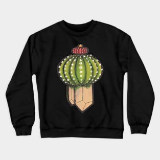 Cactus with crystal roots 5 Crewneck Sweatshirt